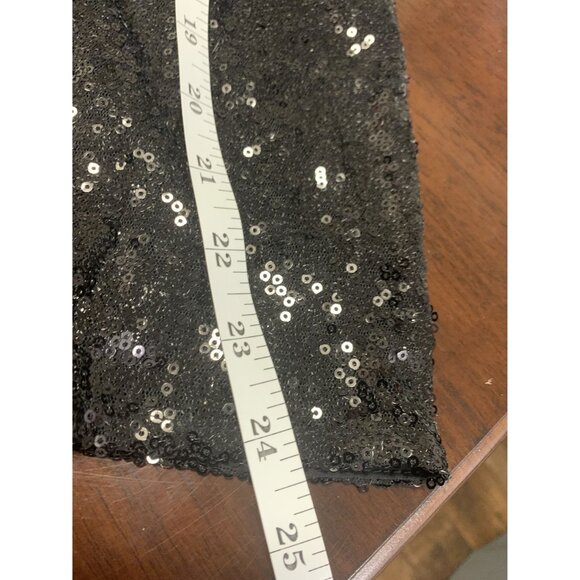 Boohoo Puff Sleeve Sequin Cocktail Mini Dress Size 20 - Picture 8 of 9